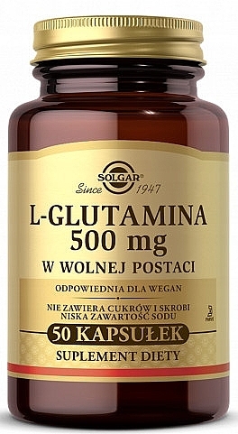 L-Glutamina Dietary Supplement 500 MG - Solgar — photo N1