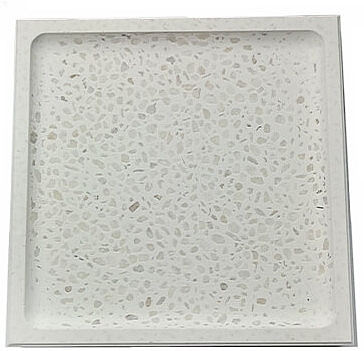 Rectangular Diatomite Soap Dish, White - Yeye — photo N1