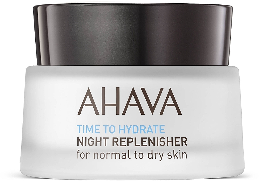 Nourishing Night Cream - Ahava Time To Hydrate Night Replenisher Normal to Dry Skin — photo N1