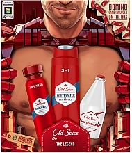 Fragrances, Perfumes, Cosmetics Set - Old Spice The Legend Whitewater (sh/gel/250ml + deo/100ml + spray/150ml + domino)