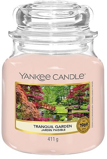 Scented Candle in Jar - Yankee Candle Tranquil Garden Candle — photo N63