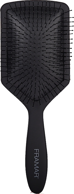 Detangling Hair Brush, black - Framar Paddle Detangling Brush Black To The Future — photo N1