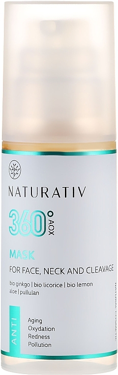 Face Mask - Naturativ 360° AOX Soothing & Lifting Facial Mask — photo N8