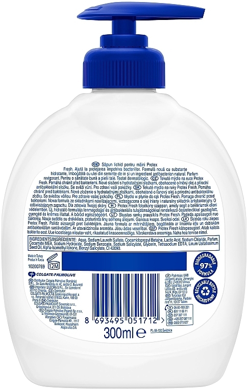 Antibacterial Liquid Soap - Protex Fresh Antibacterial Liquid Hand Wash — photo N2