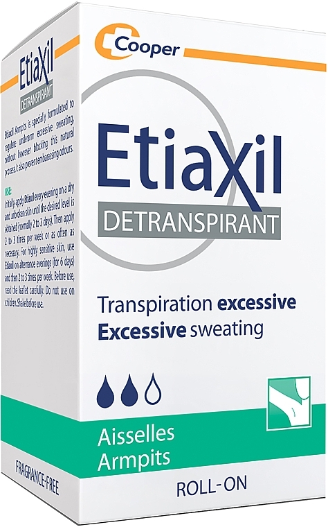 Long-Lasting Antiperspirant for Sensitive Skin - Etiaxil Antiperspirant Treatment Sensitive Skin Armpits Roll-On — photo N12