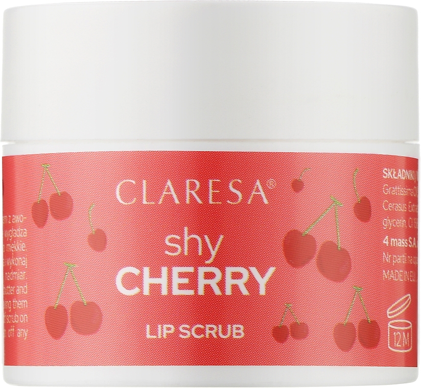 Shy Cherry Lip Scrub - Claresa Lip Scrub Shy Cherry — photo N5