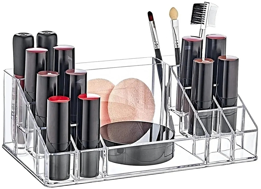 Makeup Organizer 12,5x22x8 cm, transparent - BoxUp — photo N7