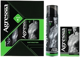 Fragrances, Perfumes, Cosmetics Shaving Set - Agressia Fresh (foam/200ml + balm/150ml)