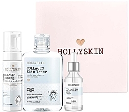 Set - Hollyskin Collagen Basic Care (foam/150ml + ser/50ml + toner/250ml) — photo N2