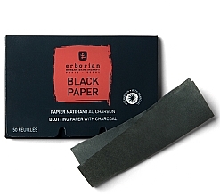 Charcoal Black Blotting Paper - Erborian Blotting Paper With Charcoal — photo N1