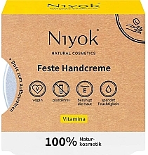 Solid Hand Cream 'Vitamin' - Niyok Solid Hand Cream Vitamina — photo N2