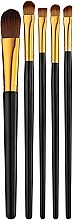 Fragrances, Perfumes, Cosmetics Makeup Brushes Set, PF-83, black - Puffic Fashion