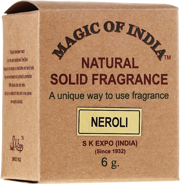 Natural Solid Fragrance "Neroli" - Shamasa — photo N1