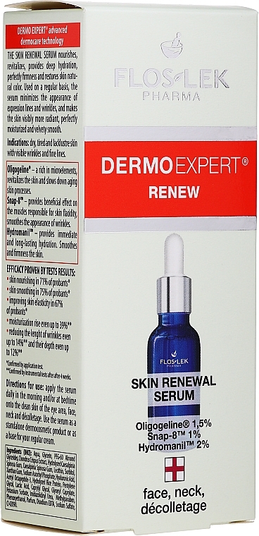 Regenerating Face Serum - Floslek Dermo Expert Skin Renewal Serum — photo N5