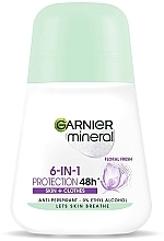 Fragrances, Perfumes, Cosmetics Roll-on Deodorant - Garnier Mineral Women Roll On Protection 6 Floral Fresh