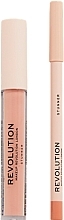 Lip Makeup Set - Makeup Revolution Lip Contour Kit Stunner (lip/gloss/3ml + lip/pencil/1g) — photo N2