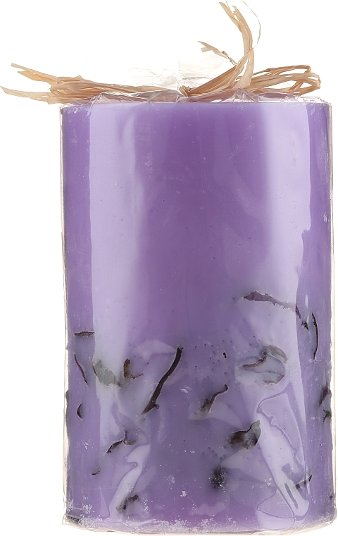 Scented Candle "Lavender", 65/100 mm - Bulgarian Rose — photo N6