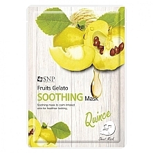 Soothing Quince Face Mask - SNP Fruits Gelato Soothing Mask — photo N1