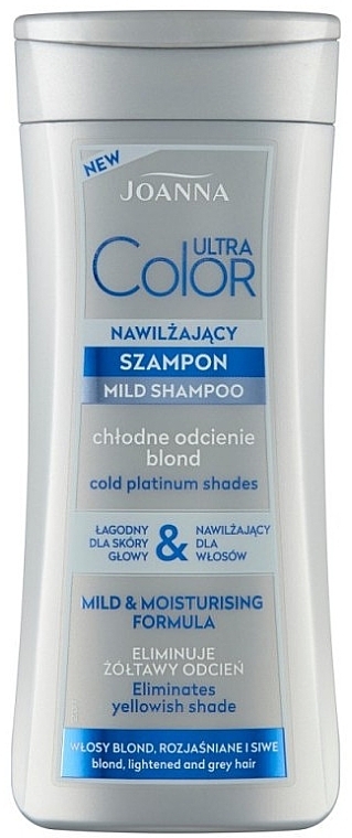 Mild Moisturizing Anti-Yellow Shampoo - Joanna Ultra Color Shampoo Mild And Moisturising Formula — photo N3