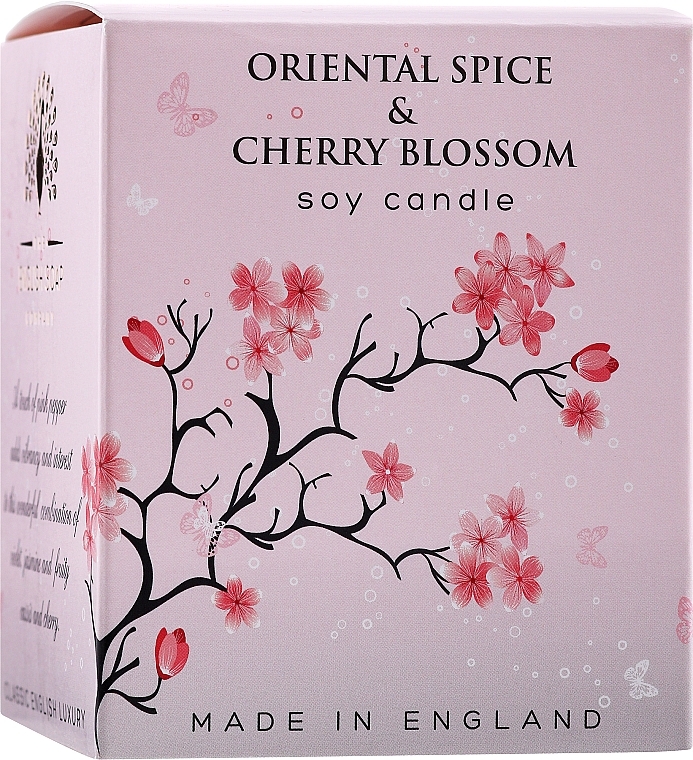 Scented Candle - The English Soap Company Oriental Spice and Cherry Blossom Candle — photo N12