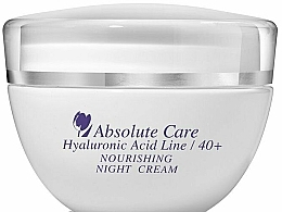 Fragrances, Perfumes, Cosmetics Hyaluronic Acid Night Face Cream - Absolute Care Hyaluronic Acid Nourishing Night Cream
