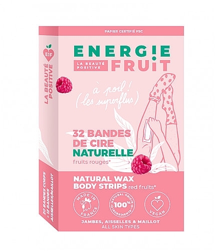 Cold Body Wax Stripes - Energie Fruit Cold Body Wax Stripes Red Fruits — photo N1