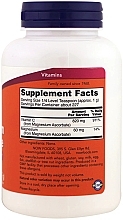 Pure Buffered Magnesium Ascorbate - Now Foods Magnesium Ascorbate Vitamin C Powder — photo N11