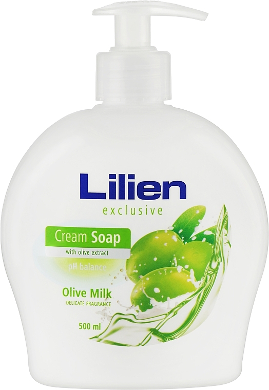 Liquid Olive Milk Cream Soap - Lilien Olive Milk Cream Soap — photo N1