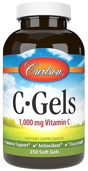 Vitamin C, 1000mg - Carlson Labs C-Gels Vitamin C — photo N12