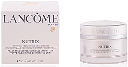 Fragrances, Perfumes, Cosmetics Dry Skin Moisturizing Cream - Lancome Nutrix Nourishing and Repairing Treatment Rich Cream Limited Edition