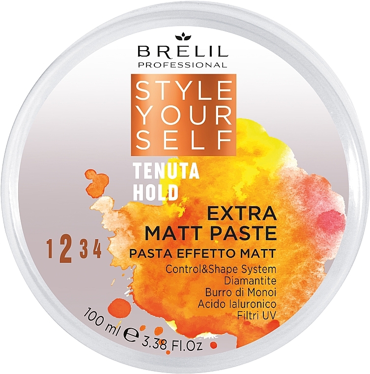 Matte Hair Styling Paste - Brelil Style Yourself Hold Extra Matt Paste — photo N1