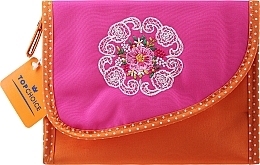 Fragrances, Perfumes, Cosmetics Makeup Bag "Mandala", 98130, orange-pink - Top Choice