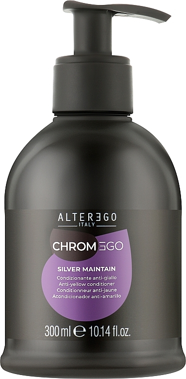 Blond & Grey Hair Conditioner - Alter Ego ChromEgo Silver Maintain Conditioner — photo N8