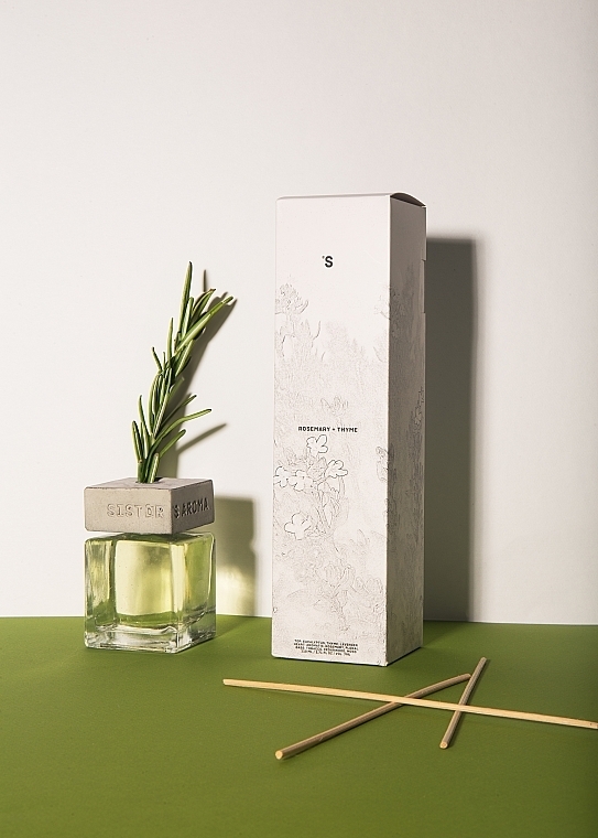 Rosemary + Thyme Fragrance Diffuser - Sister's Aroma Rosemary + Thyme — photo N2