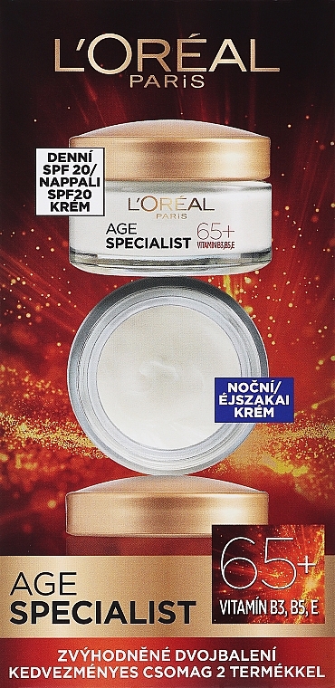 Set - L'Oreal Paris Age Specialist 65+ (f/cr/50ml + f/cr/50ml) — photo N1