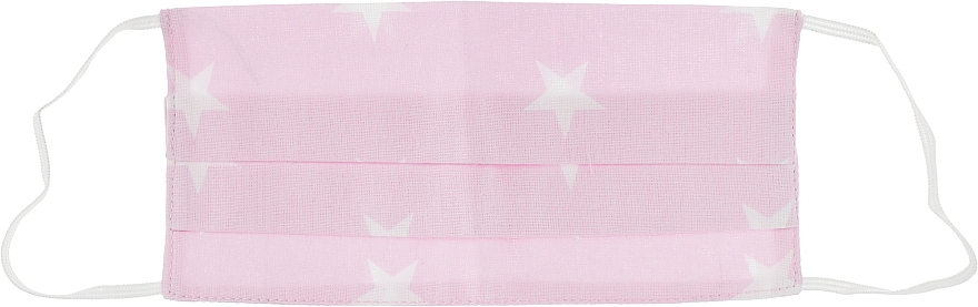 Protective Cotton Mask "Star", pink, size M - Gioia — photo N4