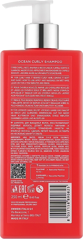 Shampoo for Curly Hair - Emmebi Italia Gate 32 Wash Ocean Shampoo Curly — photo N2