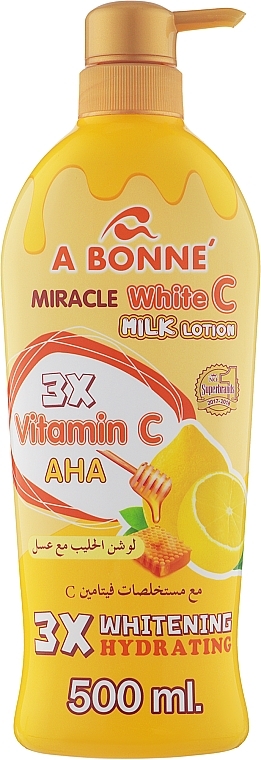 Vitamin C & Milk Proteins Body Lotion - A Bonne Miracle White C Milk Lotion — photo N2