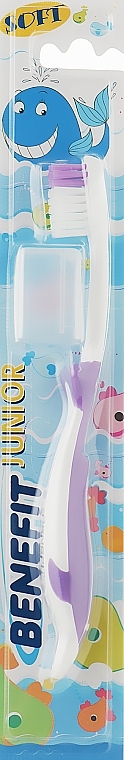 Kids Toothbrush, purple - Mil Mil Benefit Junior Soft — photo N1