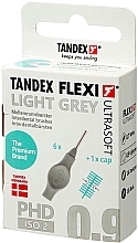 Fragrances, Perfumes, Cosmetics Interdental Brush, 0.9 mm, Light Grey - Tandex Flexi Ultra Soft Light Gray