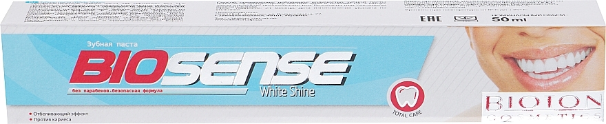 White Shine Toothpaste - Bioton Cosmetics Biosense White Shine — photo N2