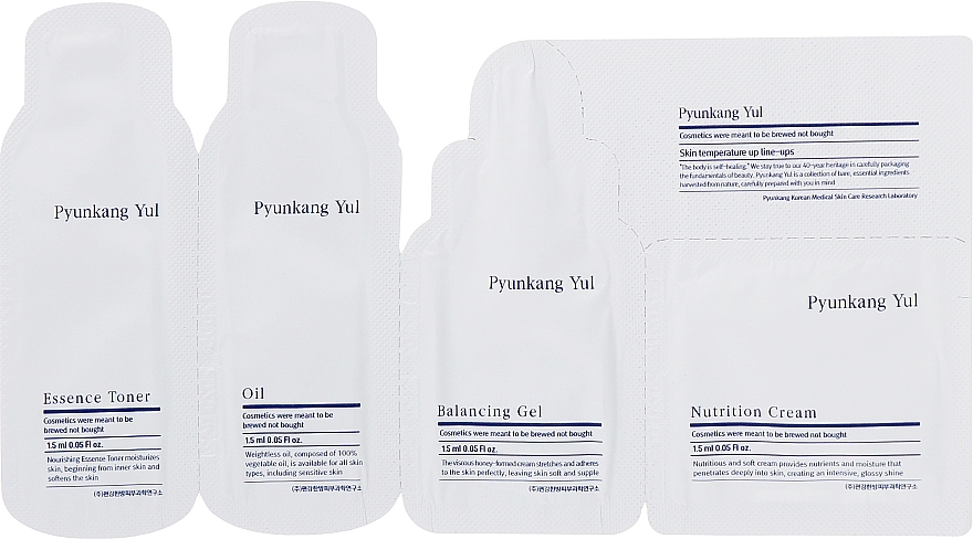 Sample Set - Pyunkang Yul (toner/1.5ml + oil/1.5ml + gel/1.5ml + cr/1.5ml) — photo N1