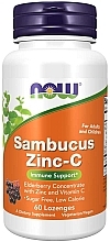 Fragrances, Perfumes, Cosmetics Dietary Supplement "Zinc with Vitamin C & Elderberry" - Now Foods Sambucus Zinc-C