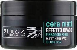 Fragrances, Perfumes, Cosmetics Wax with Matte Effect - Black Professional Line Cera Matt Effetto Opaco
