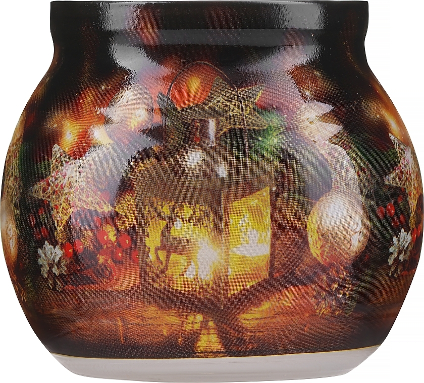 Candle i - Admit Candle In Glass Cover Christmas Lantern — photo N1