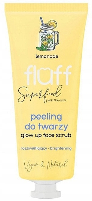 Lemonade Face Scrub - Fluff Super Food Face Glow Up Face Scrub — photo N4