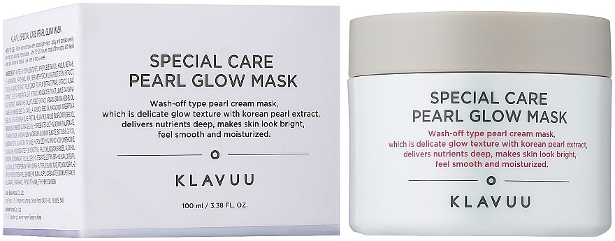 Clay Face Mask - Klavuu Special Care Pearl Glow Mask — photo N12