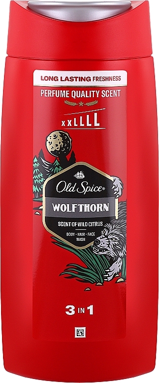 Shower Gel & Shampoo 3 in 1 - Old Spice Wolfthorn Shower Gel + Shampoo 3 in 1	 — photo N1