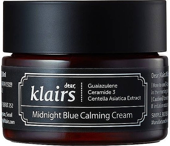 Moisturizing Softening Face Cream - Klairs Midnight Blue Calming Cream — photo N1