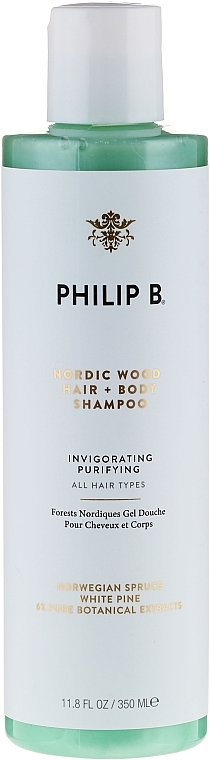 Hair and Body Shampoo "Nordic Wood" - Philip B Nordic Wood Hair & Body Shampoo  — photo N1